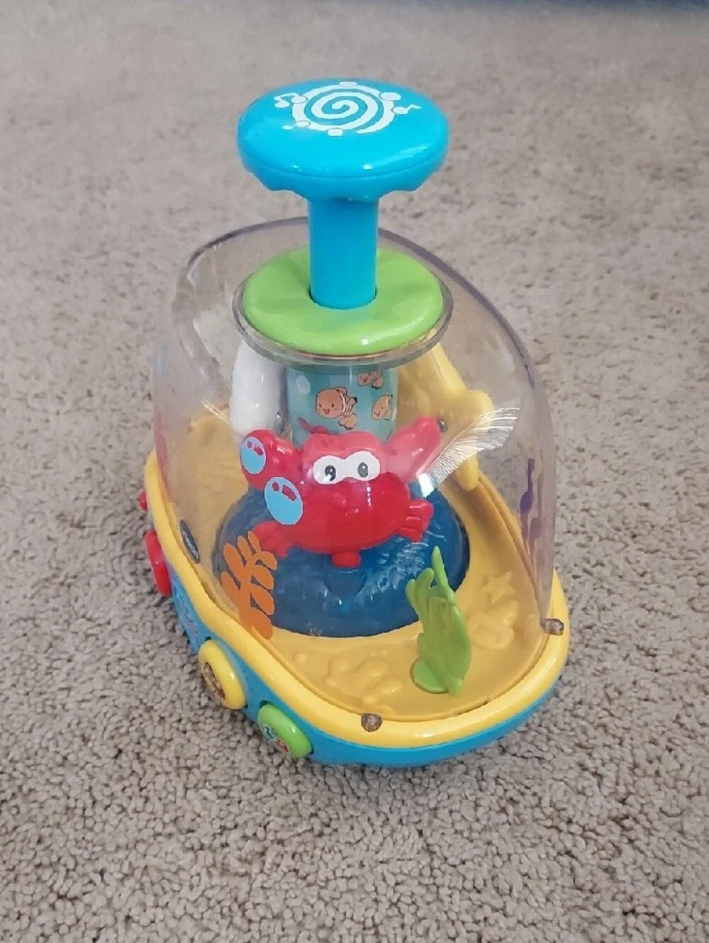 VTech Learn & Spin Ocean Activity Toy - Blue & Yellow